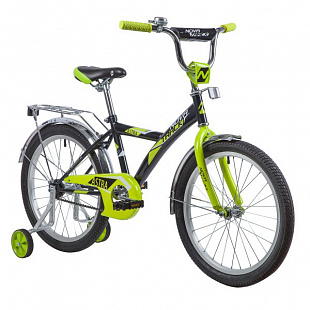 Велосипед Novatrack Astra 20" (2019) Black/Green 203ASTRA.BK9