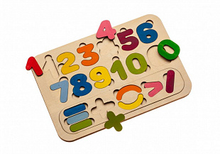 Развивающий эко-пазл раскраска Bradex Цифры и счет DE 0419