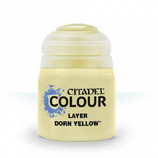 Краска для миниатюр Games Workshop Warhammer Layer: Dorn Yellow 12ML 22-80