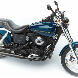 Масштабная модель мотоцикла Maisto 1:12 Харлей Дэвидсон 2004 Dyna Super Glide Sport (32320) dark blue/black