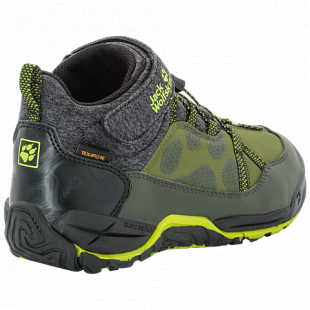 Ботинки детские Jack Wolfskin Jungle Gym Texapore Mid K gorilla