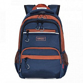 Рюкзак школьный GRIZZLY RB-054-5 /1 blue/terracotta