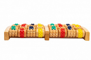 Массажер деревянный с резиновыми роликами Bradex KZ 0484