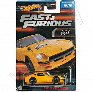 Машинка Hot Wheels Fast & Furious Datsun 240Z Custom 10/10 (HNR88 HNT20)