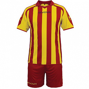 Футбольная форма Givova Kit Supporter KITC24 red/yellow