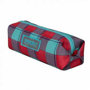 Пенал GRIZZLY PS-96-2 /2 turquoise/crimson