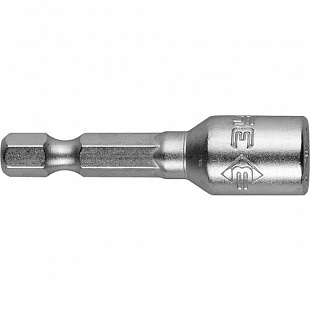 Головка магнитная Зубр Для саморезов SW 6мм L=45мм 1/4" 26392-06-02