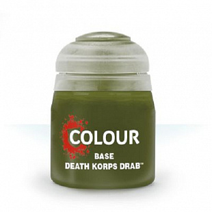 Краска для миниатюр Games Workshop Warhammer Base: Death Korps Drab 12ML 21-40