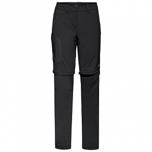 Брюки с молнией женские Jack Wolfskin Overland Zip Away W black
