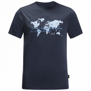 Футболка мужская Jack Wolfskin Jwp World T M night blue