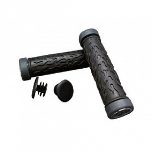 Грипсы Velo С заглушками 132мм VLG-486AD2 Black