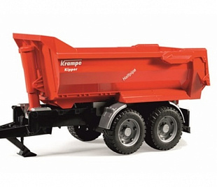 Трактор Bruder Case IH Optum 300 CVX с прицепом Krampe Tandem-Halfpipe 03199