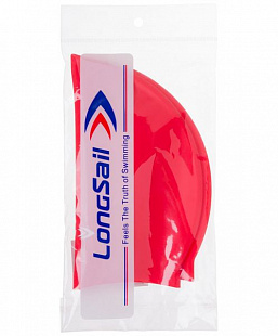Шапочка для плавания LongSail силикон red