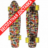 Penny board (пенни борд) Triumf Active Led Print Streetlight 22" TLS-401G