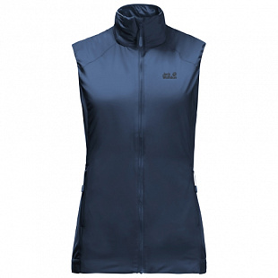 Ветрозащитный утепленный жилет женский Jack Wolfskin Opouri Peak Vest W dark indigo