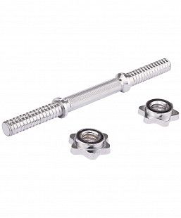 Гриф гантельный Starfit Core BB-107 хромированный 25 см 