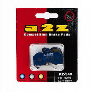 Тормозные колодки A2Z Hope XC 4-piston, Blue AZ-540