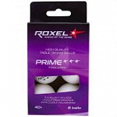 Мяч для настольного тенниса Roxel Prime 3* 6 шт white