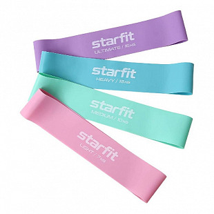 Комплект мини-эспандеров Starfit Core ES-203 4 шт pastel