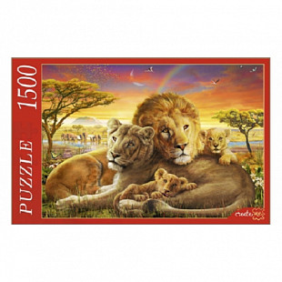 Пазл Рыжий Кот Адриан Честерман. Львиная семья МГ1500-8467