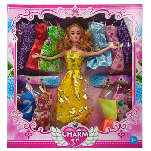 Кукла Ausini с аксессуарами 091B yellow