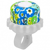 Велозвонок RT Цветы 23R-06 white/blue