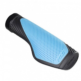 Грипсы Kellys Wave LockOn 130/135мм 1 заглушка 1 заглушка black/blue