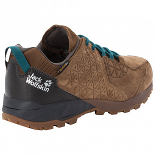 Водонепроницаемые кроссовки мужские Jack Wolfskin Cascade Hike Lt Texapore Low M dark wood / green