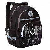 Рюкзак школьный GRIZZLY RB-157-1	 /1 grey/black