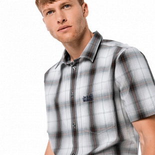 Рубашка мужская Jack Wolfskin Hot Chili Shirt M dusty grey checks