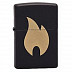 Зажигалка Zippo 218 Flame Сhromed black matte Зажигалка Zippo 218 Flame Сhromed black matte