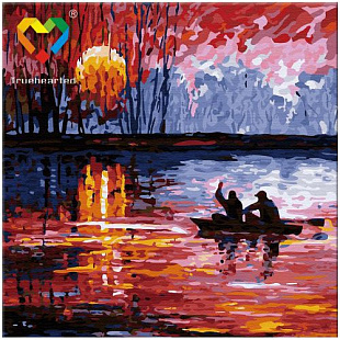 Картина по номерам Truehearted Рыбалка на закате HB4040024