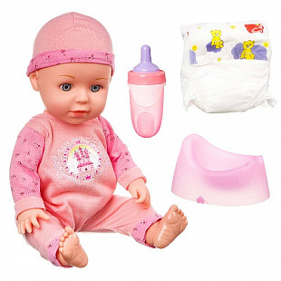Кукла Bondibon Oly функциональная (пьёт, писает) M9726-1 озвученная с аксессуарами