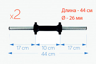 Набор LUX Atlas Sport скамья AS-03 и гантели 41кг