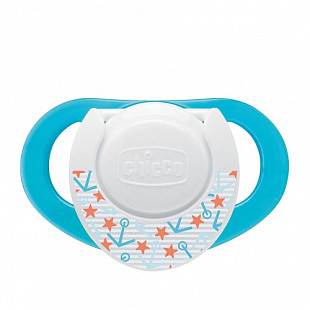 Пустышка силиконовая Chicco Physio Compact Морская 6-12 мес 2 шт 00074833210000