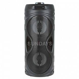 Колонка Eltronic Bluetooth/USB/MicroSD/FM/LED/дисплей RS8879(bl)  red \ black