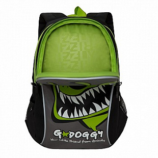 Рюкзак детский GRIZZLY RK-079-3 /3 black/light green