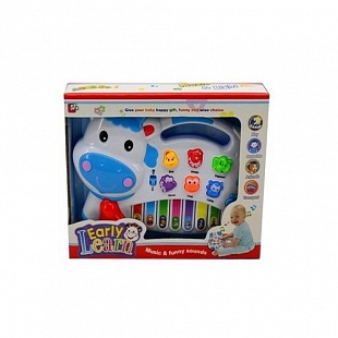 Игрушечное пианино Zhorya на батарейках Blue