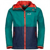 Куртка детская Jack Wolfskin Rainy Days Kids green ocean