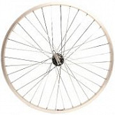 Заднее колесо 24", обод одинарный б/пист., втулка, эксцентрик, silver ZVK00023