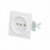 Розетка Юпитер 1-ая Стандарт RS 16-131-1-Б без заземления white JP7422-02