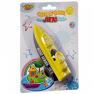 Катер заводной YAKO "Солнечное лето" на шнуре M6514