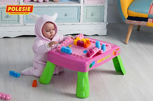 Игровой набор с конструктором Полесье 20 элементов в коробке 58003 pink