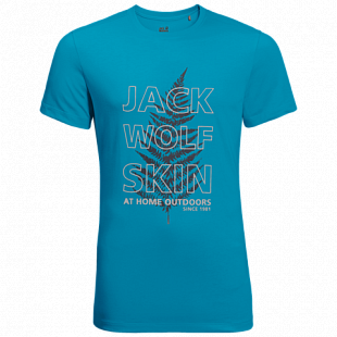 Футболка мужская Jack Wolfskin Island Hill T M blue reef