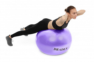Мяч для фитнеса Bradex Фитбол-75 с насосом SF 0719 purple