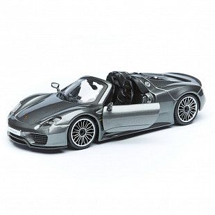 Коллекционная машина Bburago 1:24 Porsche 918 Spyder (18-21076) gray