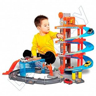 Игровой набор Bburago Street Fire Паркинг 4-х уровневый Mega Dealer Showroom (18-30031)