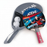 Набор для настольного тенниса Atemi Sniper APS, 1 ракетка, чехол и 2 мяча 3*