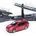 Автовоз Bburago Mercedes Benz Actros + машинка Bburago Ford Focus Combi (18-31456/18-31459) green