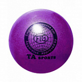 Мяч для художественной гимнастики Indigo d15 300 гр с блестками violet